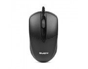 SVEN RX-112, Optical Mouse, 800 dpi, USB+PS/2, Black